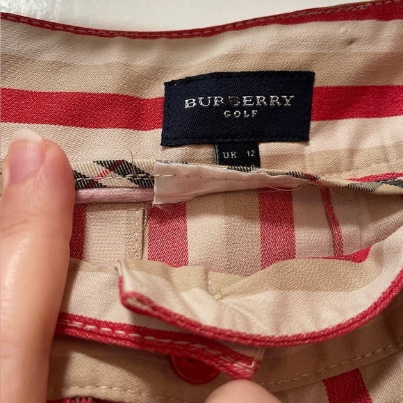 BURBERRY Women’s size 8 *rare vintage* striped ⛳️ golf skirt ⛳️ - Picture 10 of 16